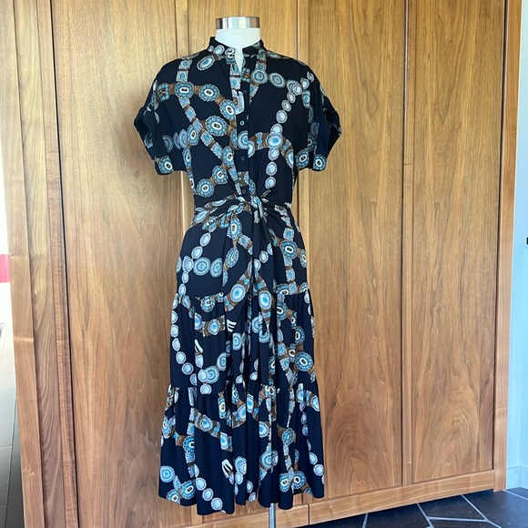 Ralph Lauren dress, with concha belt motif, side pockets. - Picture 1 of 4